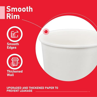 12 oz 500 Pack Paper Coffee Cups, Hot Disposable Paper Cups, Thickened - Image 9