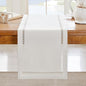 Rustic Burlap Table Runner, Off White Table Runners 60 inches Long | Double by Aoztio