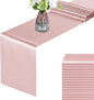Rose Gold Satin Table Runners 12x108 Inches, 15 Pack | Silk and Smooth Fabric by HMQIANG