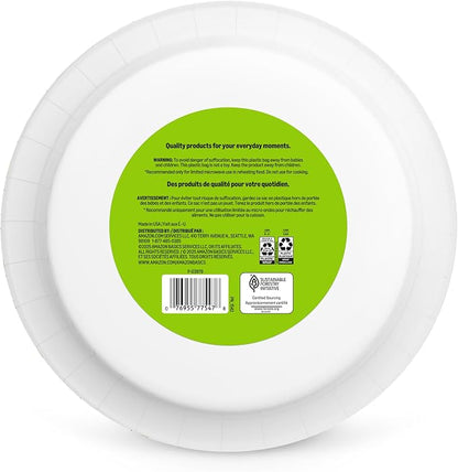 Amazon Basics Everyday Paper Plates, 10 Inch, Disposable, Packaging May Vary - Image 6