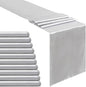 Silver Satin Table Runners 10 Pack 12x108 inch Silk Smooth Fabric | Bright by B-COOL