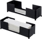 MyGift Modern Matte Black Metal Tabletop Folded Paper Hand Towel Holder by MyGiftHome