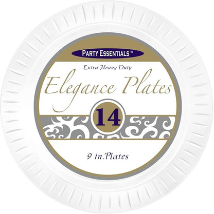 Party Essentials Elegance Quality Hard Plastic 9-Inch Round Party/Luncheon - Image 2
