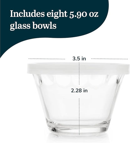 Libbey Baker’s Basics 8-Piece Cupcake Party Glass Baking Dish Set - Image 3