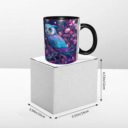 FyLybois Owl Coffee Mug 11 Ounce Mugs Ceramic Tea Cup Drinking Water Cups | - Image 6