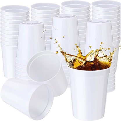 Yungyan 100 Pack 16 oz Stadium Cups Reusable Plastic Cups Blank Drink Stadium by Yungyan