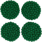 Humble Hilo Handmade Felt Coaster, 3.9 inches, Set of 4 (Kelly Green)