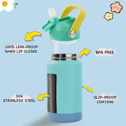 Kerilyn 12oz Kids Water Bottle, Stainless Steel Insulated Water Bottle - Image 2