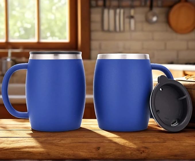 CHILLOUT LIFE Stainless Steel Insulated Coffee Mugs Set of 2 – Double Wall - Image 2