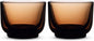 Fellow Pirch Cortado Cups 4.5 oz, Weighted Soda Lime Glass Amber | Curved by Unknown