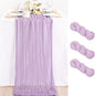 3 Pack Lilac Purple Cheesecloth Table Runner 10ft Boho Table Decor | by MLMC