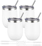 12oz/4 Pack Wine Tumbler Glasses by YEBTSLife