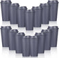 Domensi 15 Pack Reusable Plastic Coffee Cups by Domensi
