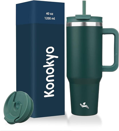Konokyo 40 oz Insulated Tumbler Water Bottle by Konokyo