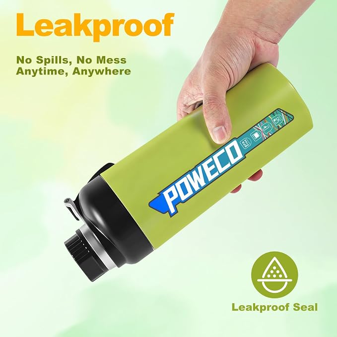 Ceramic Lined Water Bottle, 18 oz Insulated Travel Mug - Image 4
