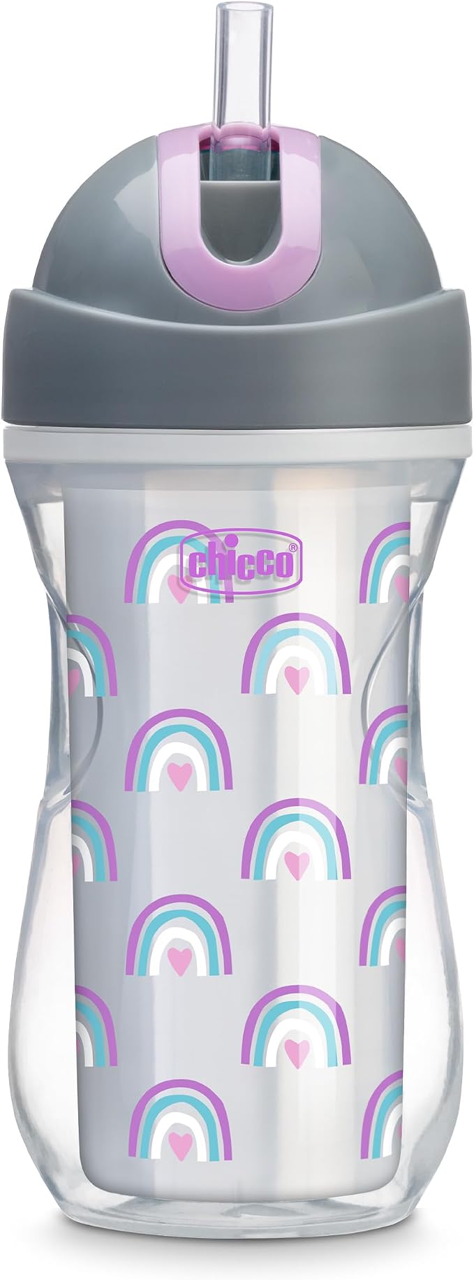 Chicco Insulated Straw Sippy Cup 12+ Months, 9oz Toddler Training Cup by ChiccoUSA