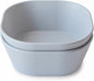 mushie Square Dinnerware Bowls for Kids | Made in Denmark, Set of 2 (Cloud)