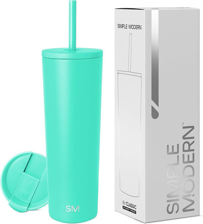 Simple Modern Iced Coffee Tumbler, Insulated | 28oz | Blue | Reusable Stainless by Unknown