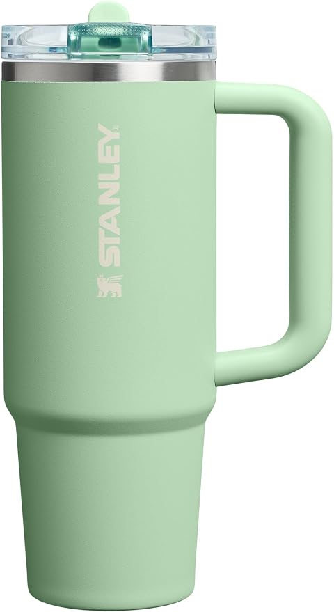 STANLEY Quencher ProTour Flipstraw Tumbler, 30 oz, Pistachio | Built-In Straw & by Unknown