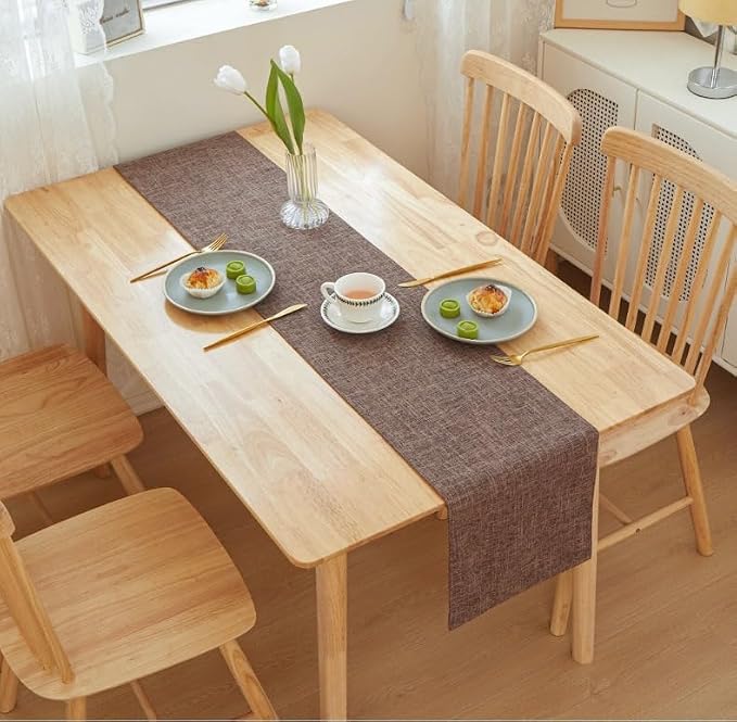 ZAIIVE Polyester Table Runner, Minimalist Style Table Runner 70 Inches Long - Image 4
