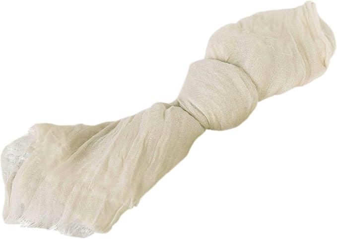 Efavormart 5 Pack 24"x19" Cream Matte Gauze Cheesecloth Napkins, Organic Cotton - Image 6