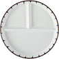 8 Inch Ceramic Portion Control Plate - 3 Compartment Divided Plates for Weight Loss & Diabetes, Microwave & Dishwasher Safe, Stackable Dinnerware Set, BPA-Free Porcelain (White, 1-Pack)