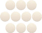 DISCOUNT PROMOS Ceramic Coasters Set of 10, Bulk Pack - 4 Inches with Cork Bottom Pad, Perfect for Hotel, Bar, Restaurant - Natural