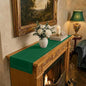 Signature Linen™ by D'Moksha Eden Green Table Runner 60 Inches, 100% Pure Linen by DMokshaHomes