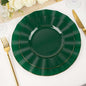 Efavormart 9" Salad Plates – Set of 10 Plastic Hunter Green Round Disposable by efavormart