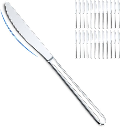 BEWOS 24-Piece 9-Inch Dinner Knives by BEWOS