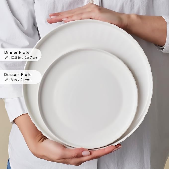 Karaca 24-Piece Bone China Pumpkin Dinnerware Set - Image 6