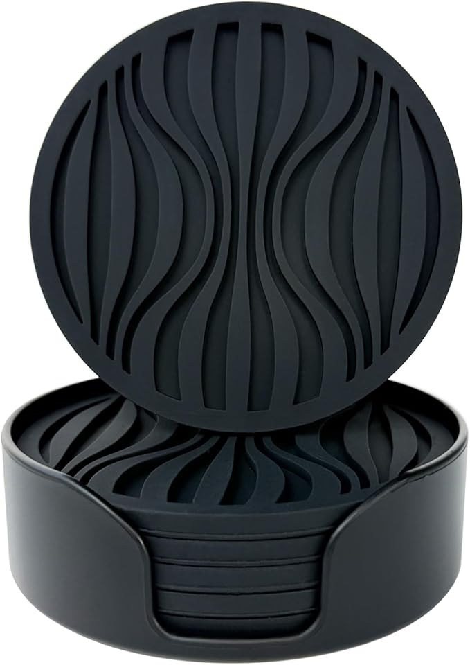 Silicone Coaster Set of 6 Pieces by Unknown