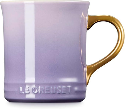 Le Creuset Stoneware Vancouver Mug, 14 oz., Provence/Gold Metallic Handle - Image 4