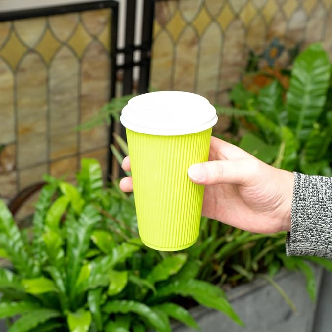 Restaurantware Coffee Cups 500 Pack of 16 oz Ripple Wall Insulated Coffee Cups - Image 14