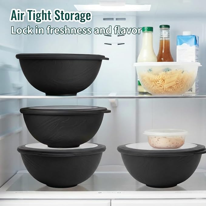 Wheat Straw Bowls Sets of 8, 40 OZ Unbreakable Salad Bowl - Image 6