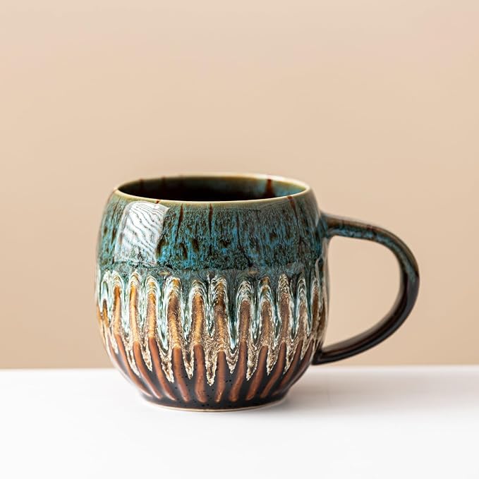 13oz Large Ceramic Coffee Mug, Microwave Safe, Dishwasher Safe - Image 6