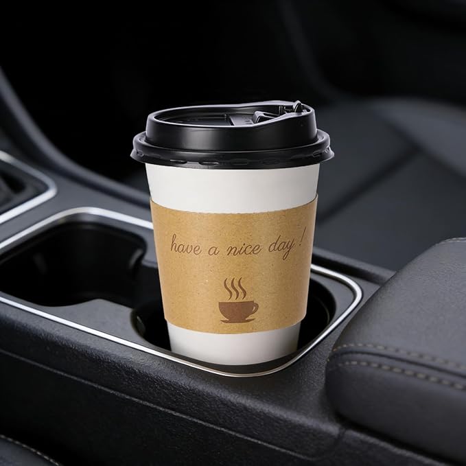 BYSNOW 16 oz 50 pack Disposable Coffee Cups - Image 5