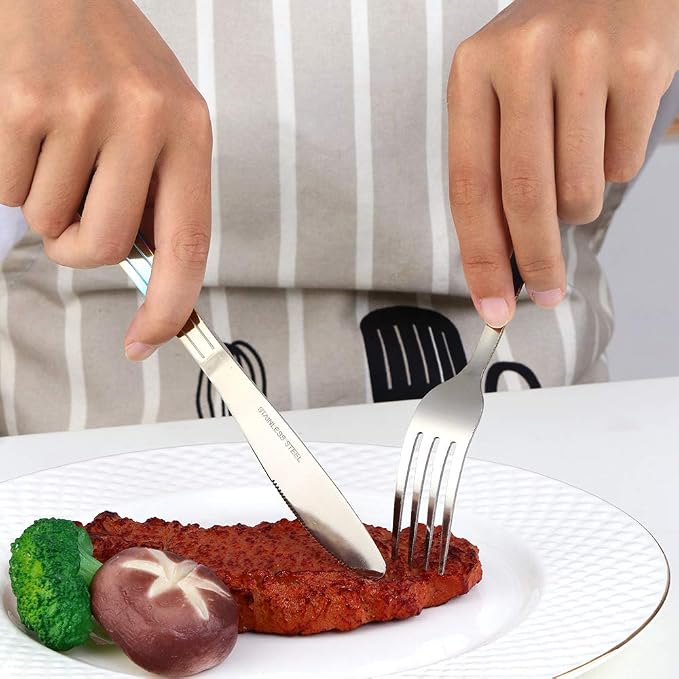 12 Pieces Dinner Fork, Stainless Steel Silverware Forks, 7.1 Inches Metal Fork - Image 2