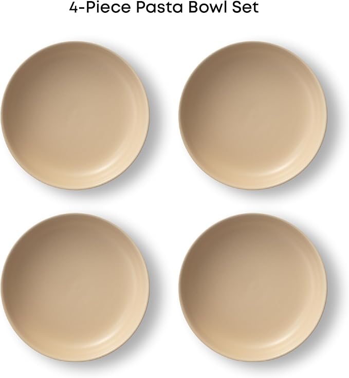 JoyJolt Mesa 40oz Stoneware Serving and Soup Bowls - Image 3