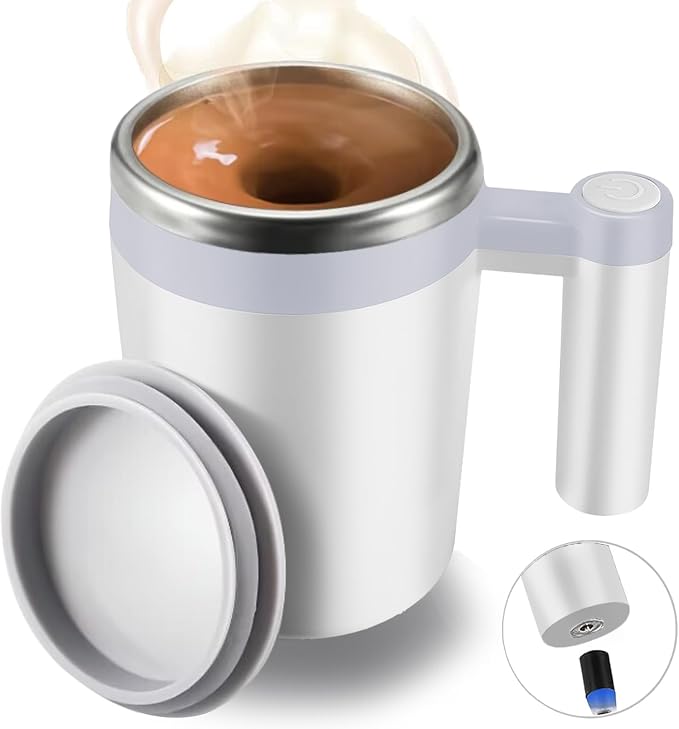 Self Stirring Mug, Rechargeable Auto Magnetic Coffee Mug by FCSWEET