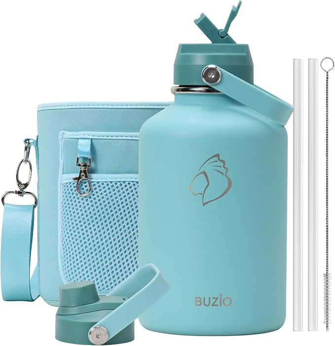 BUZIO 64 oz Insulated Stainless Steel Water Bottle by BUZIO