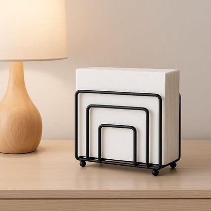 Napkin Holder for Table Countertop, Modern Decorative Sturdy Iron Black Metal - Image 6
