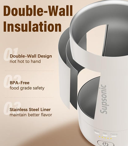 Supsonic Heated Coffee Mug, 14oz Smart Constant Temperature Travel Mug | Heat - Image 6