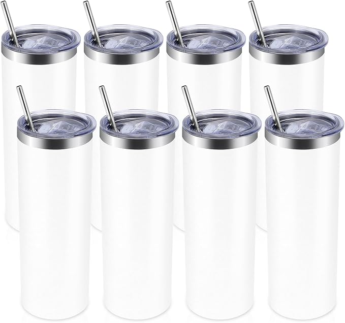 Volhoply 8 Pack Skinny Tumblers by LiveFully%EF%BC%8CDrinkFreely%E2%80%94KeepGoingwithVolhoply%EF%BC%81