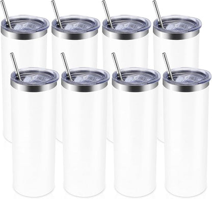 Volhoply 8 Pack Skinny Tumblers by LiveFully%EF%BC%8CDrinkFreely%E2%80%94KeepGoingwithVolhoply%EF%BC%81