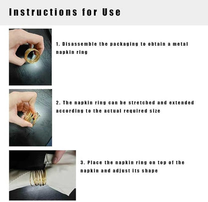 Gold Napkin Rings - Image 7
