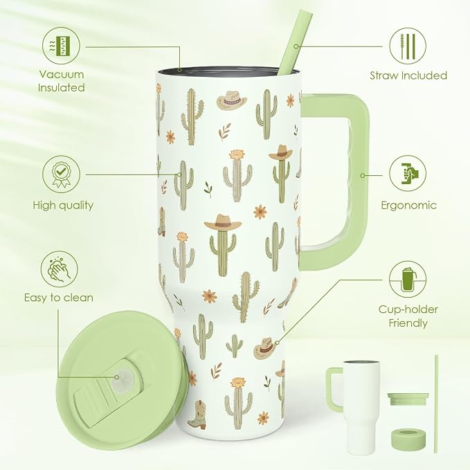 SANDJEST Cactus 40oz Tumbler - Image 2