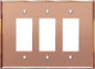 LIDER Reflective Acrylic Decorator Wall Plate, Mirrored Light Switch Plate, Plexiglass Outlet Cover, Acrylic Glass, Oversized 3-Gang 5.25" x 7.06", LWP-33O-ARG, Rose Gold