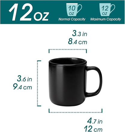 vancasso Stoneware Coffee Mugs Set, 12 oz Ceramic Coffee Cups - Image 2