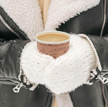 4 Oz Espresso Paper Cups with Black Lids - Image 6